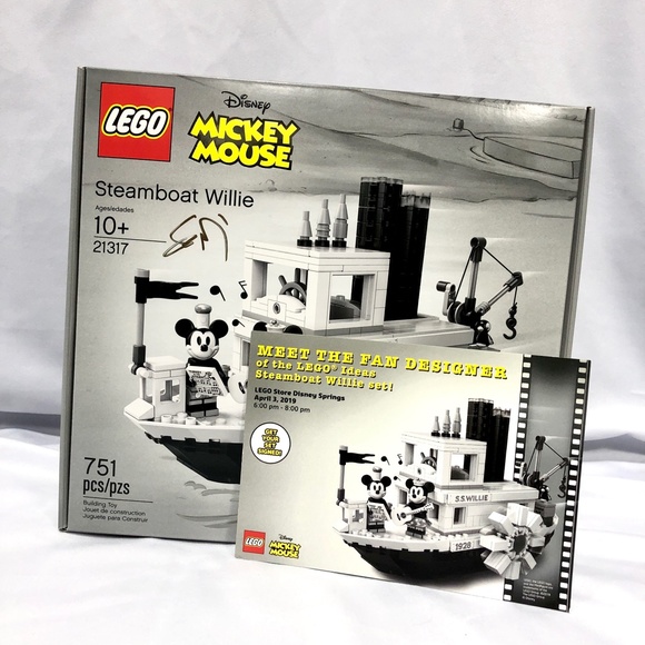 Lego IDEAS 21317 Disney Mickey Mouse Steamboat Willie Artist Signed Misprint #24 - Picture 2 of 7
